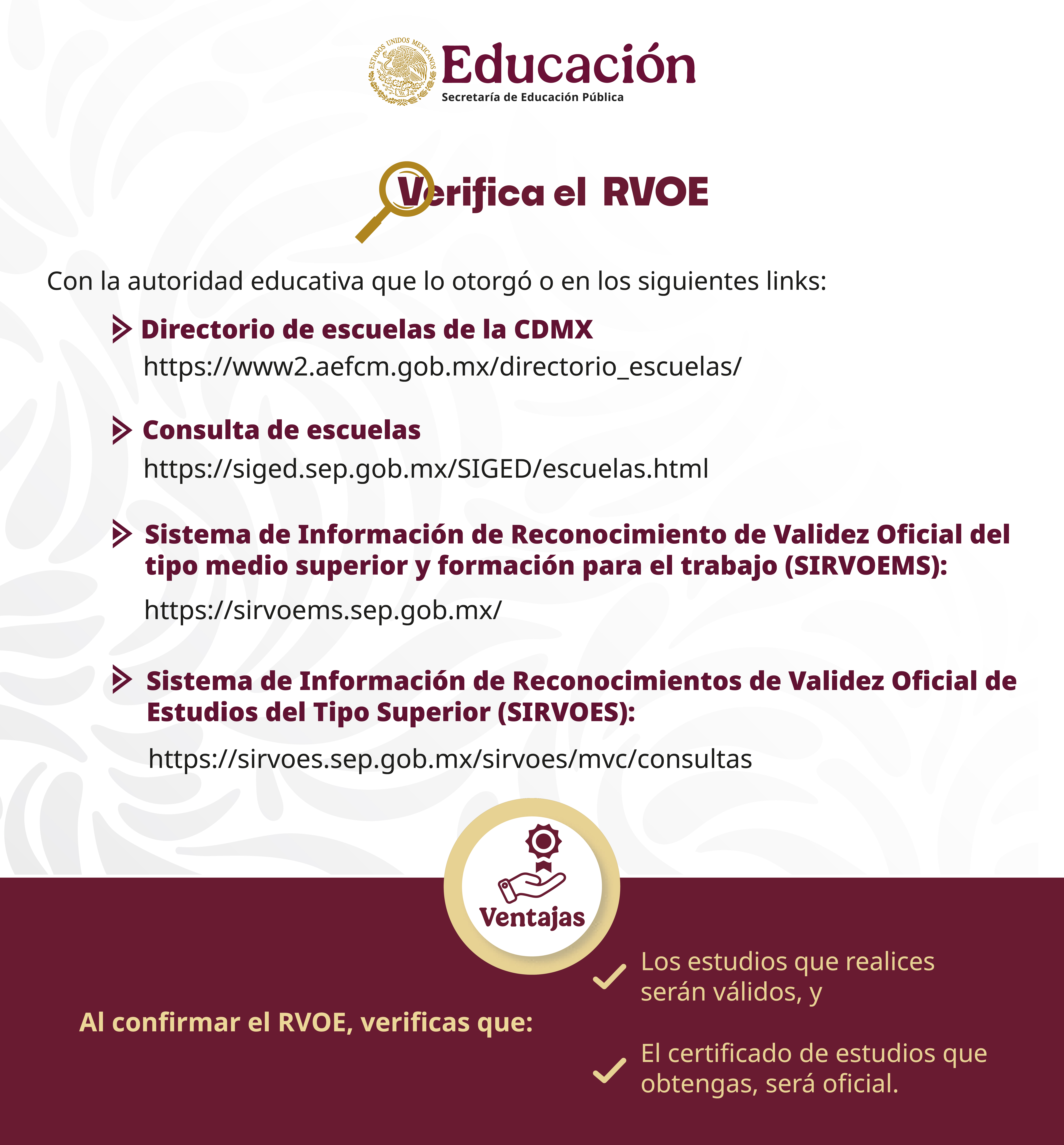 Avisos RVOE